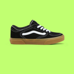 VANS BLACK WHITE GUM SOLE CLASSIC SKATE SNEAKERS CWCD