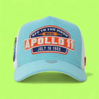 APOLLO 11 TRUCKER CAP WITH OFF TO THE MOON EMBROIDERY