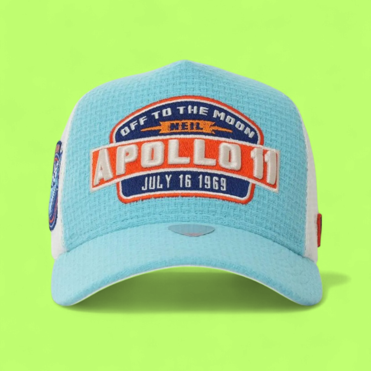 APOLLO 11 TRUCKER CAP WITH OFF TO THE MOON EMBROIDERY