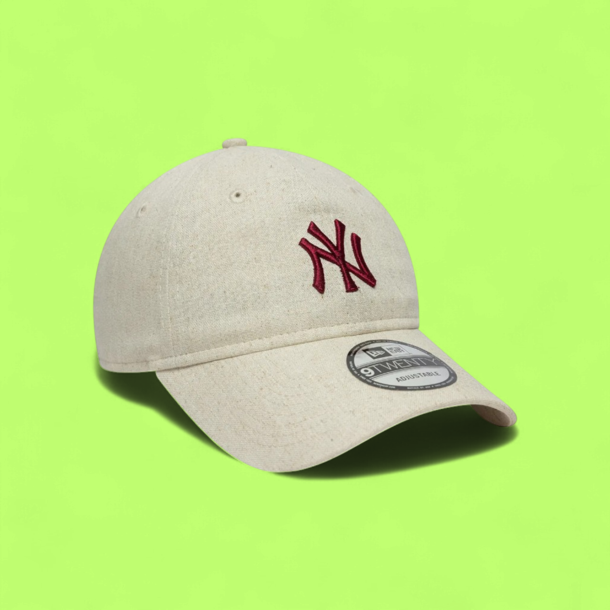 NEW ERA NY YANKEES BEIGE CAP WITH RED LOGO EMBROIDERY CWCD