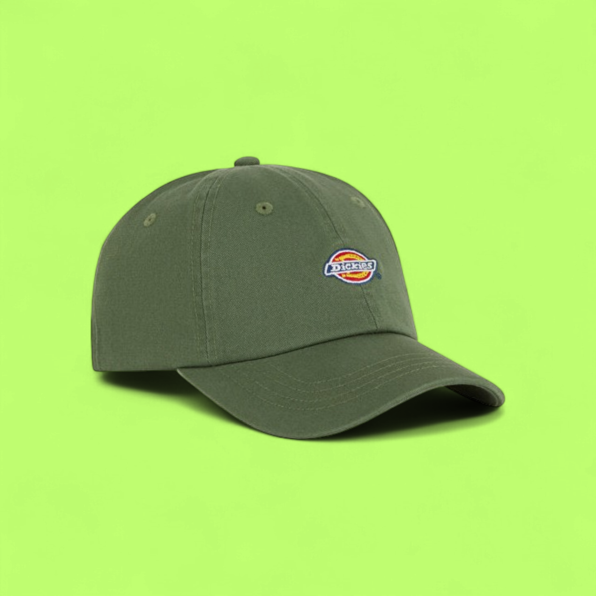 DICKIES CLASSIC BASEBALL CAP WITH SMALL LOGO IN KHAKI CWCD