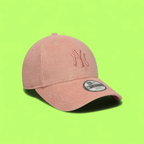 NEW ERA NY YANKEES PINK TEXTURED FABRIC YOUTH CAP CWCD