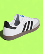 ADIDAS SAMBA OG WHITE BLACK RETRO CASUAL LEATHER GUM SNEAKERS