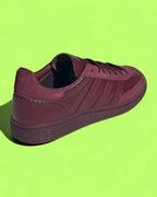 ADIDAS HANDBALL SPEZIAL BURGUNDY LEATHER RETRO CASUAL SNEAKERS
