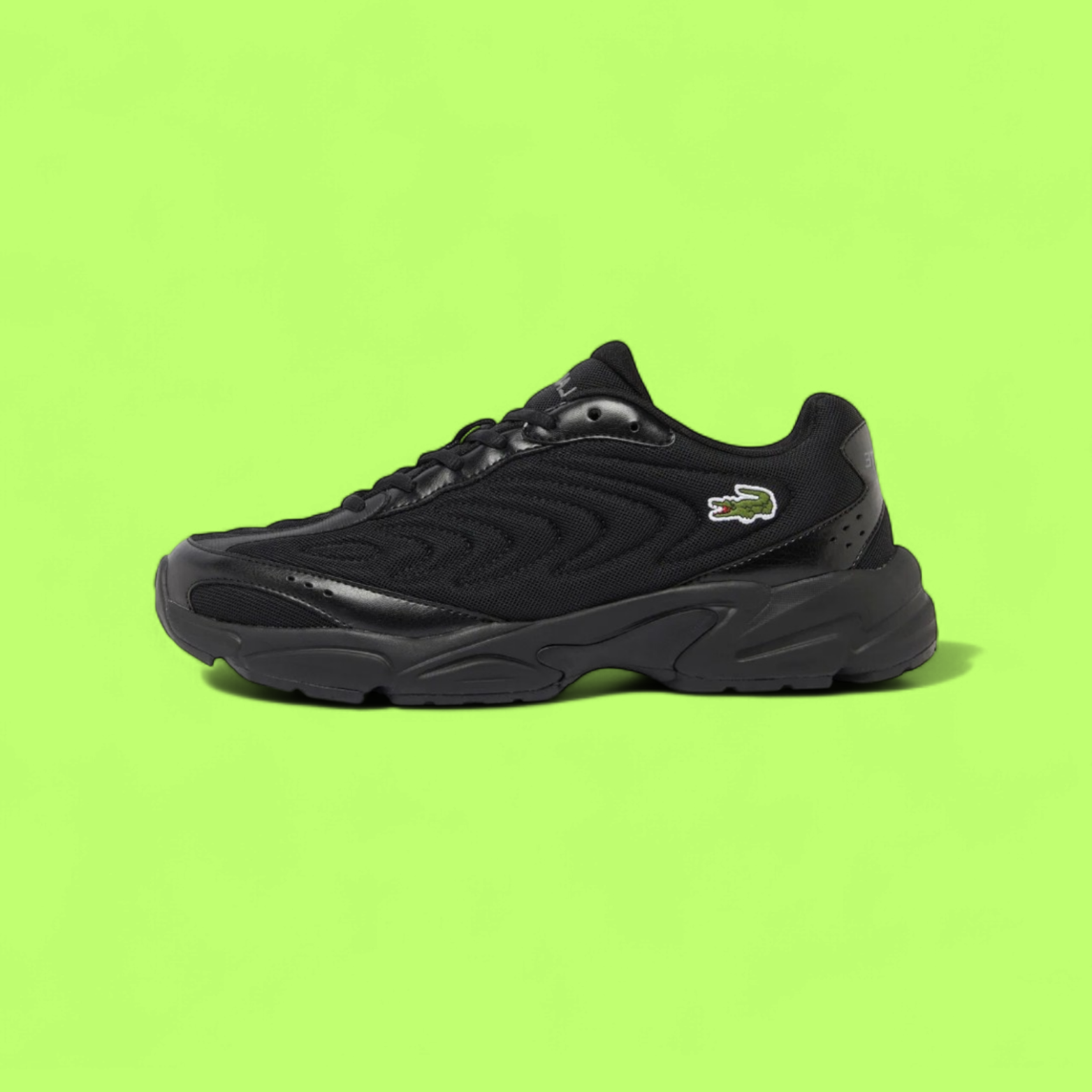 LACOSTE STORM 96 2K LITE MEN'S BLACK RETRO RUNNING STYLE SNEAKERS