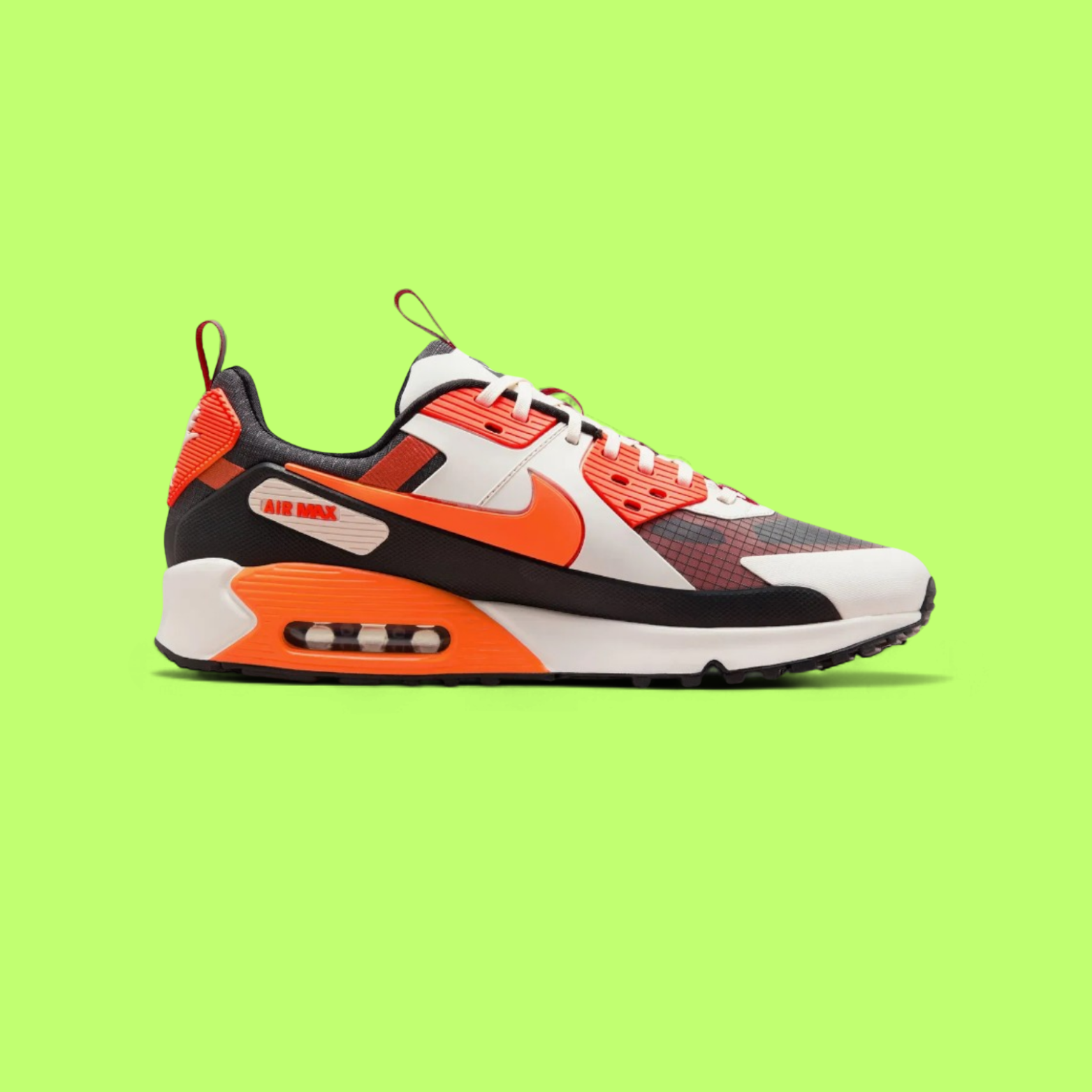 NIKE AIR MAX 90 DRIFT MEN'S ORANGE LEATHER RETRO RUNNING SNEAKERS