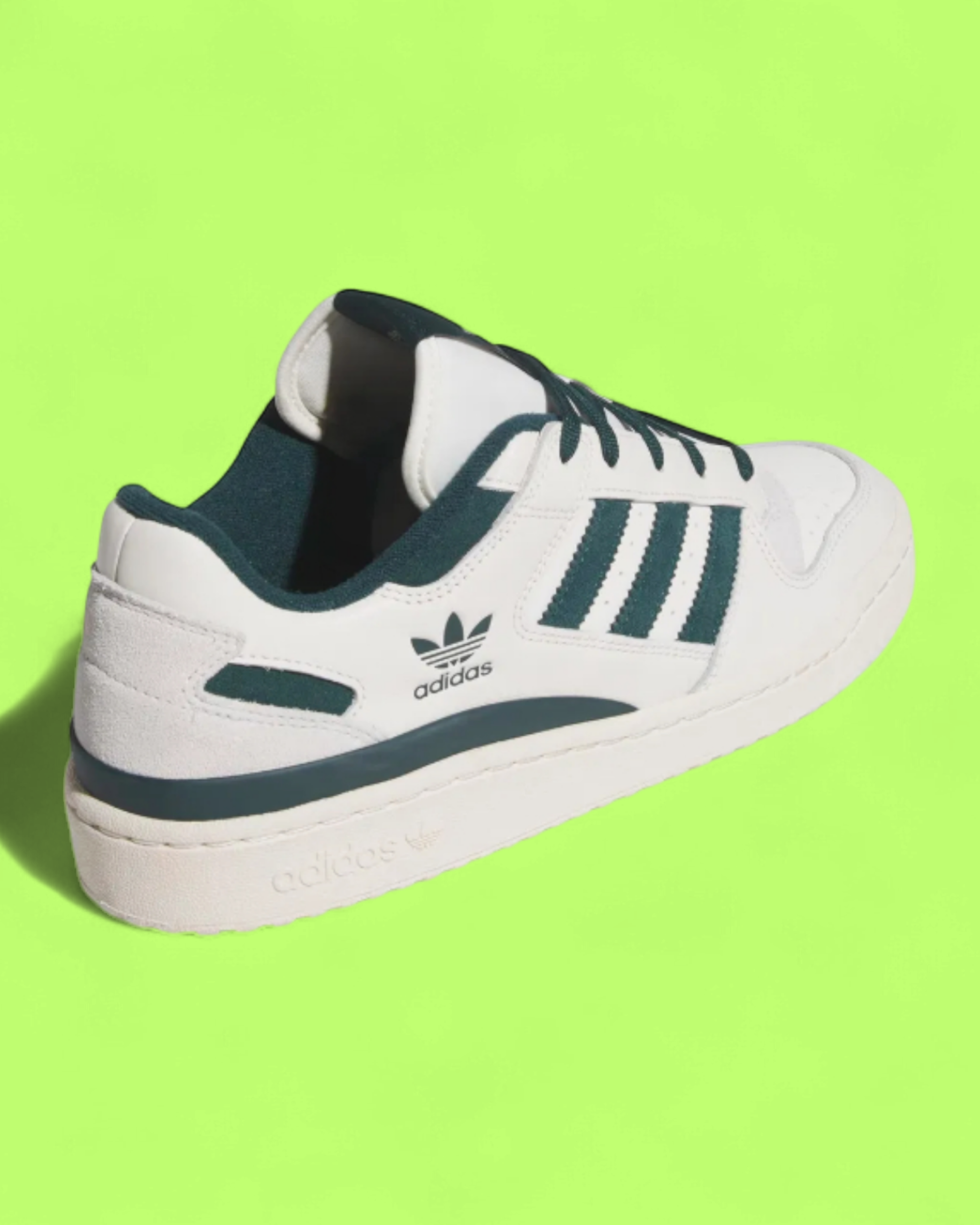 ADIDAS FORUM LOW WHITE GREEN RETRO BASKETBALL SNEAKERS CWCD