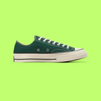 CONVERSE CHUCK 70 UNISEX GREEN CANVAS RETRO HIGH-TOP SNEAKERS