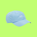 AUTRY LIGHT BLUE BASEBALL CAP WITH WHITE LOGO EMBROIDERY