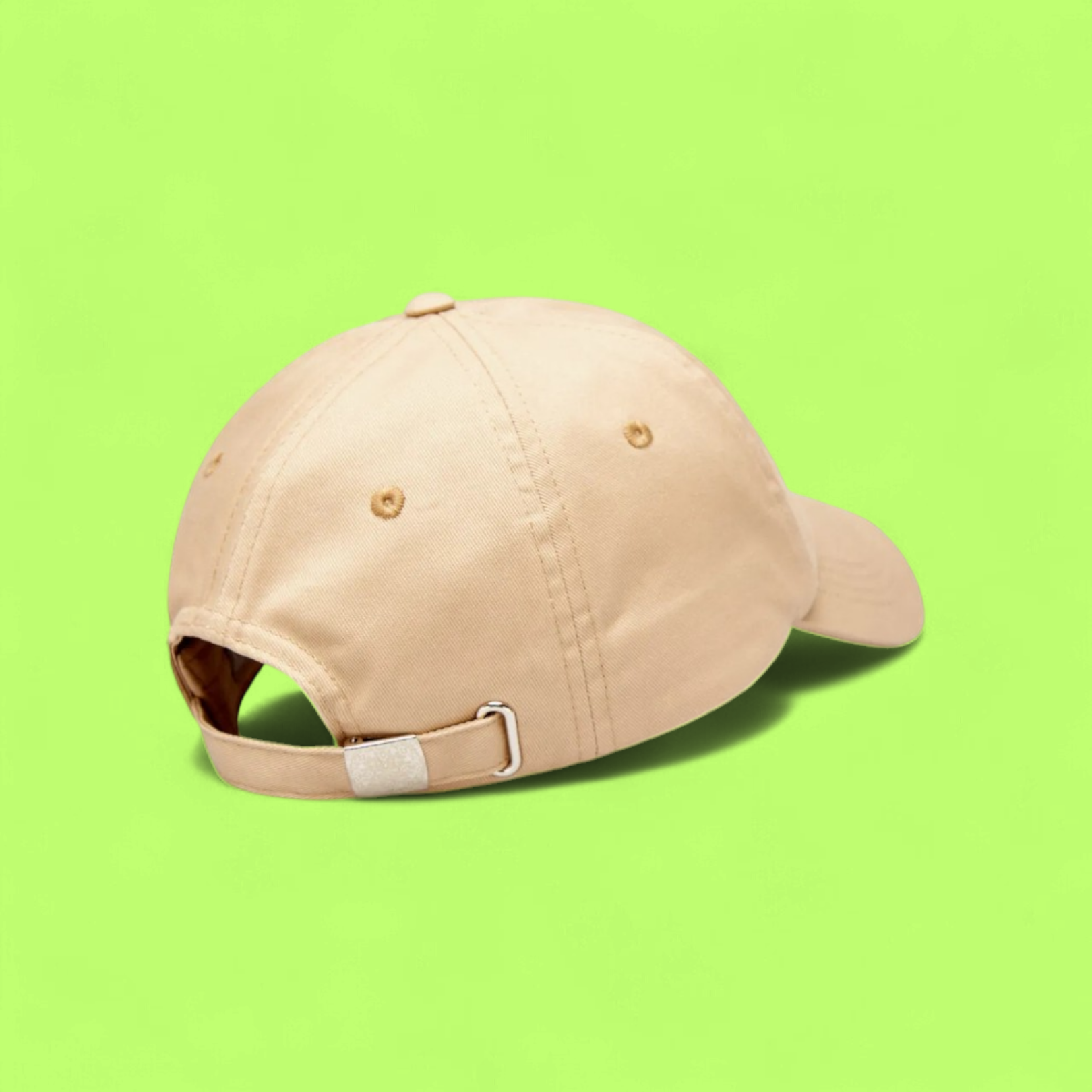 LES BENJAMINS BEIGE BASEBALL CAP WITH TONAL LOGO EMBROIDERY