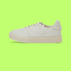 WHITE ACADEMIA LEATHER SNEAKERS WITH MINIMAL DESIGN AND SOLE