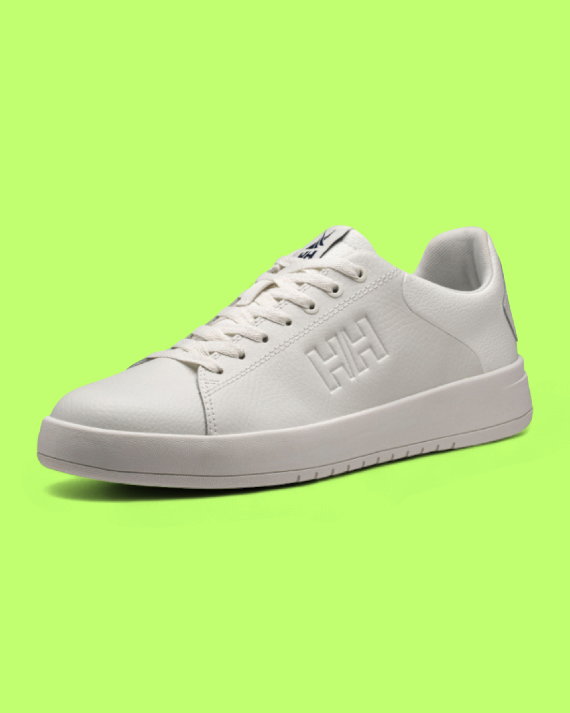 HELLY HANSEN ALL WHITE MINIMAL LEATHER CASUAL SNEAKERS CWCD
