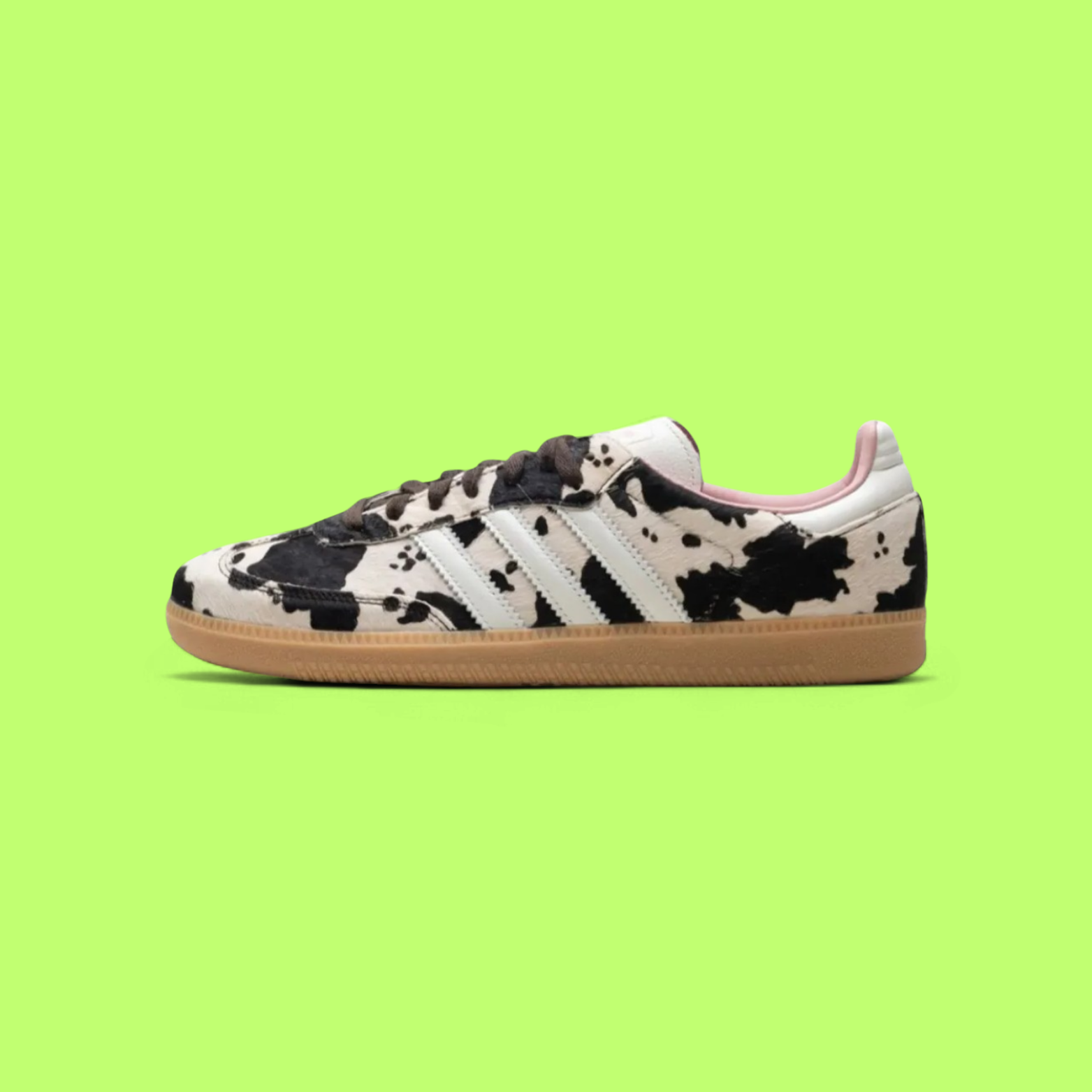 ADIDAS SAMBA OG COW PRINT CLASSIC LEATHER SNEAKERS