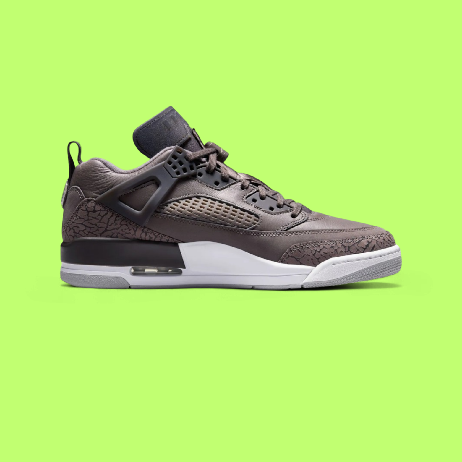 NIKE JORDAN SPIZIKE LOW MEN'S BROWN LEATHER RETRO