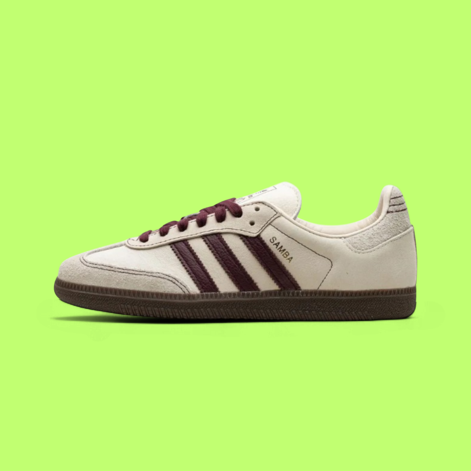 ADIDAS SAMBA OG “WONDER WHITE MAROON” CLASSIC ICON REDEFINED IN STYLE