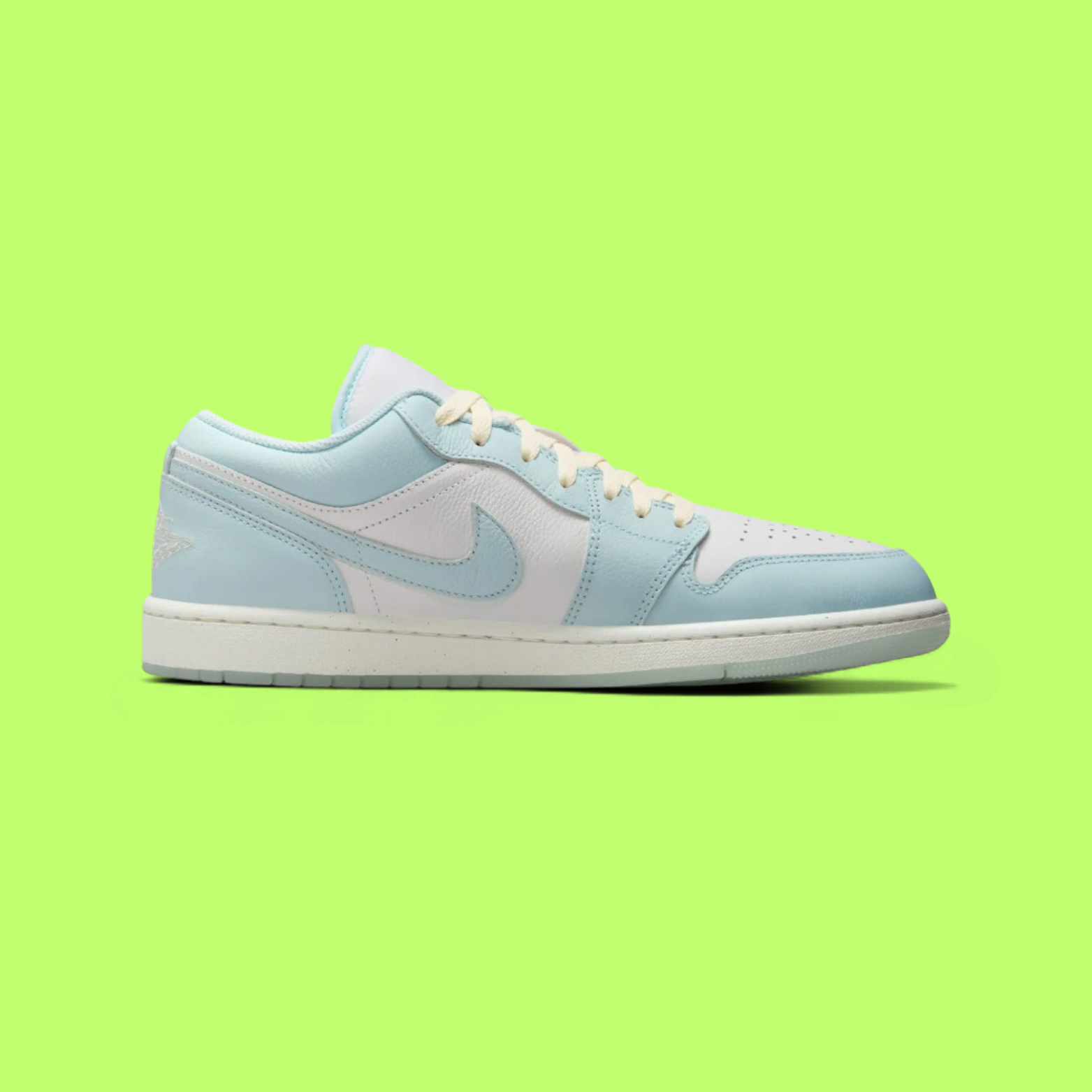 NIKE JORDAN AIR 1 LOW SE MEN'S BLUE LEATHER RETRO BASKETBALL SNEAKERS