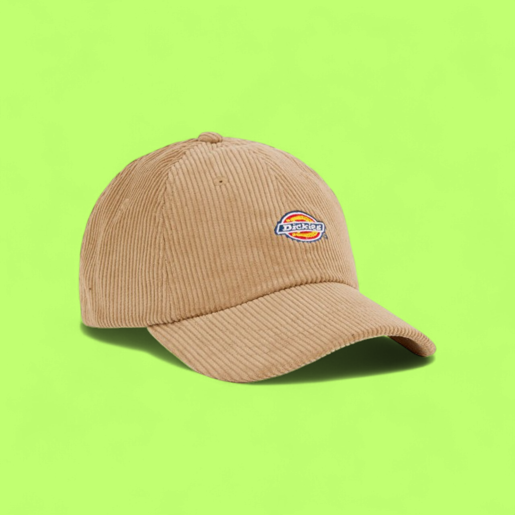 DICKIES CORDUROY BASEBALL CAP WITH SMALL LOGO IN BROWN