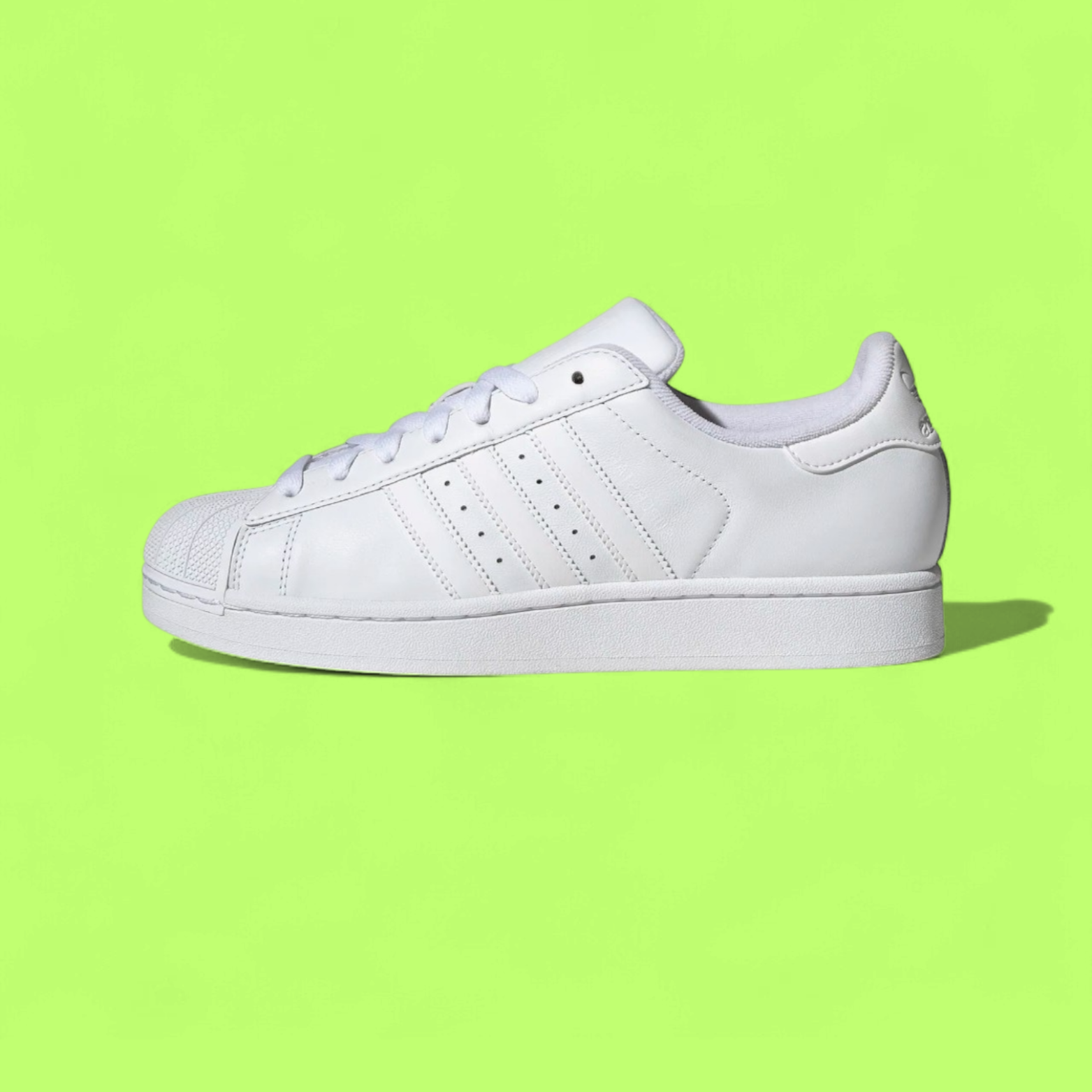 ADIDAS SUPERSTAR TRIPLE WHITE CLASSIC LEATHER SHOES CWCD