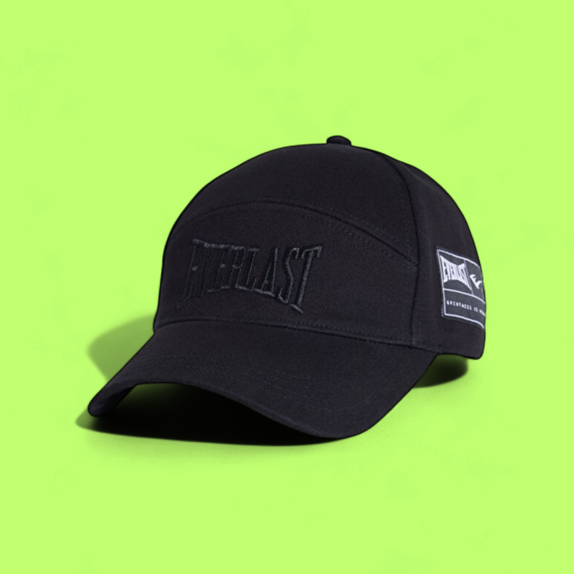 BLACK CAP WITH EMBROIDERED EVERLAST TONAL LOGO CWCD