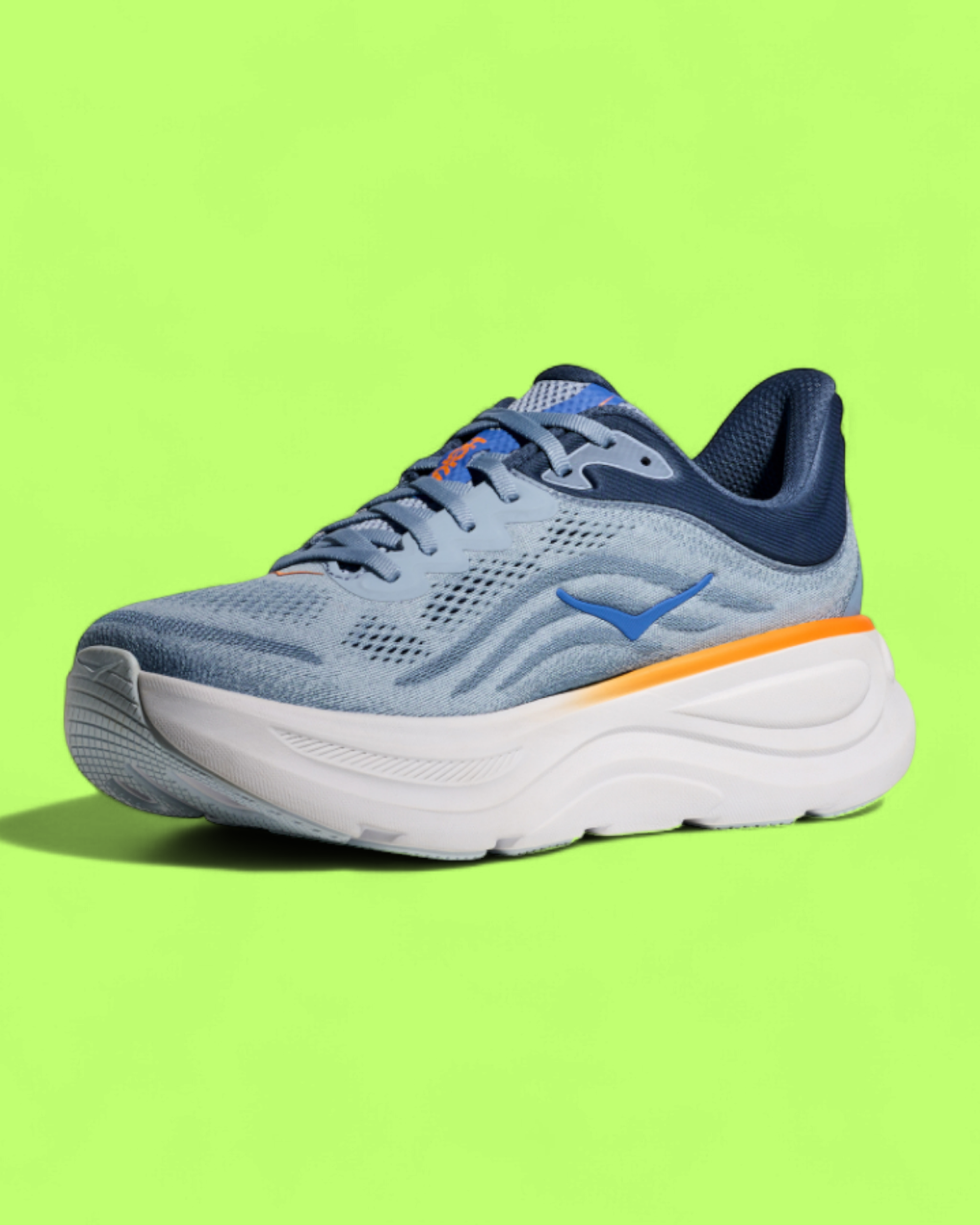 HOKA BLUE ORANGE PERFORMANCE MAX CUSHION RUNNING SHOE CWCD