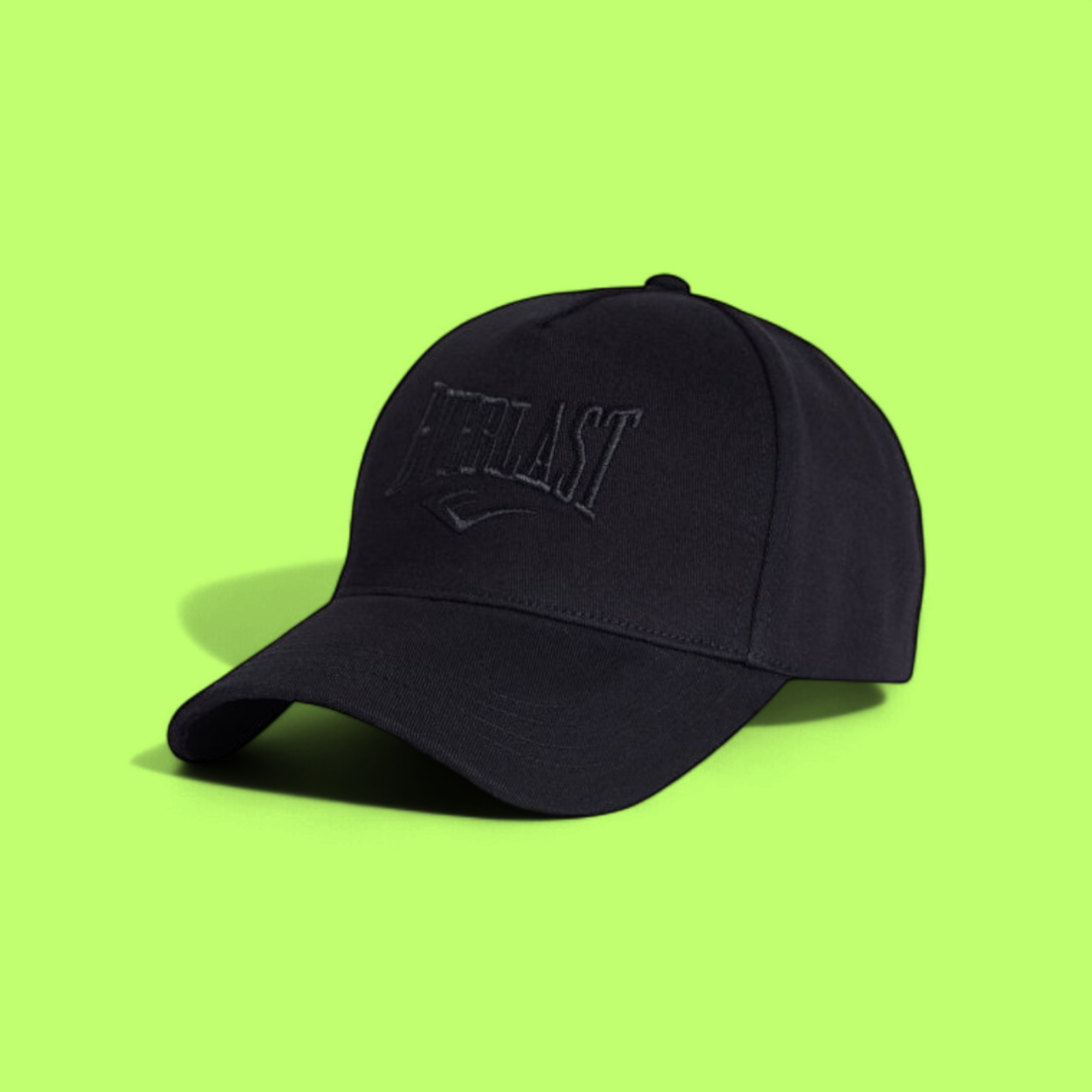 BLACK EVERLAST CAP WITH TONAL EMBROIDERED LOGO CWCD ICON