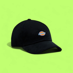 DICKIES CORDUROY BASEBALL CAP WITH SMALL LOGO IN BLACK CWCD