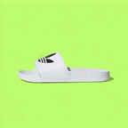 ADIDAS ADILETTE LITE UNISEX WHITE LIGHTWEIGHT SLIDE SANDALS