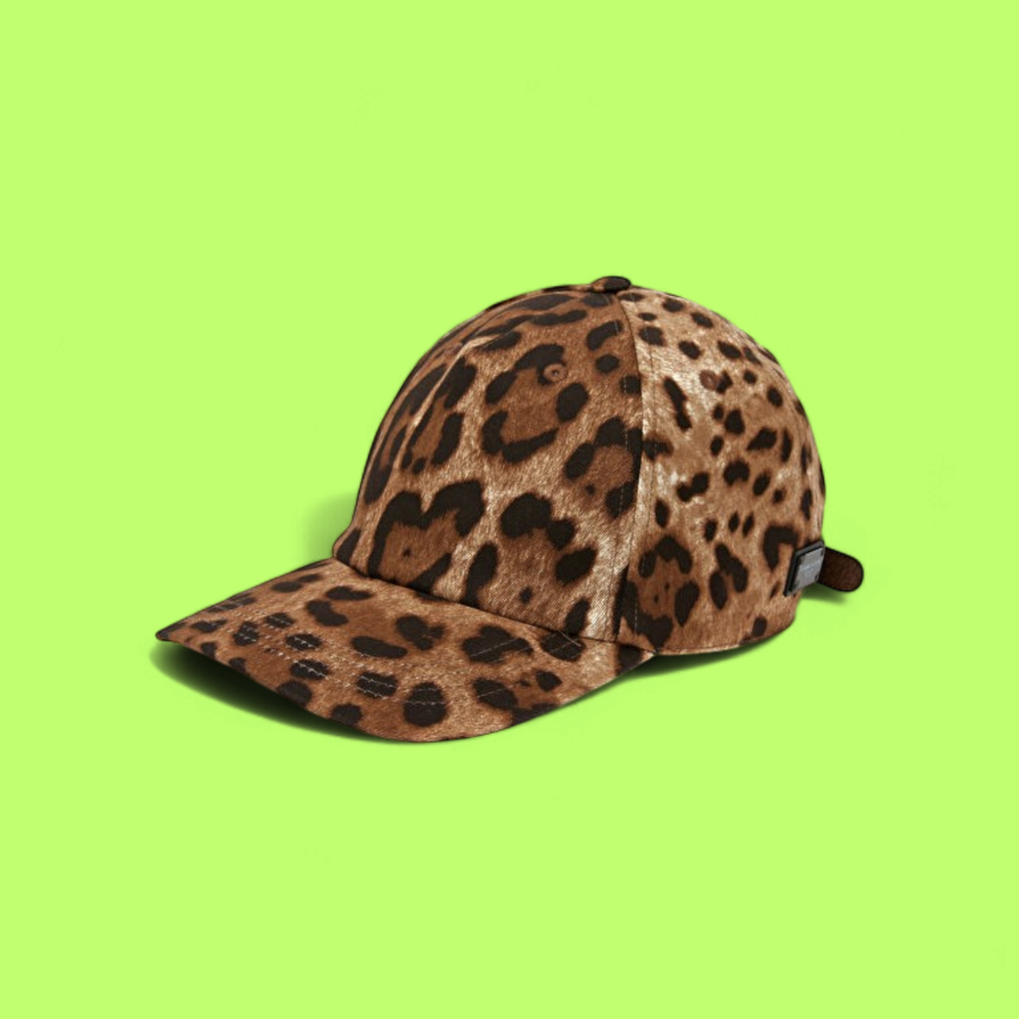 LEOPARD PRINT BASEBALL CAP WITH ADJUSTABLE STRAP AND WILD