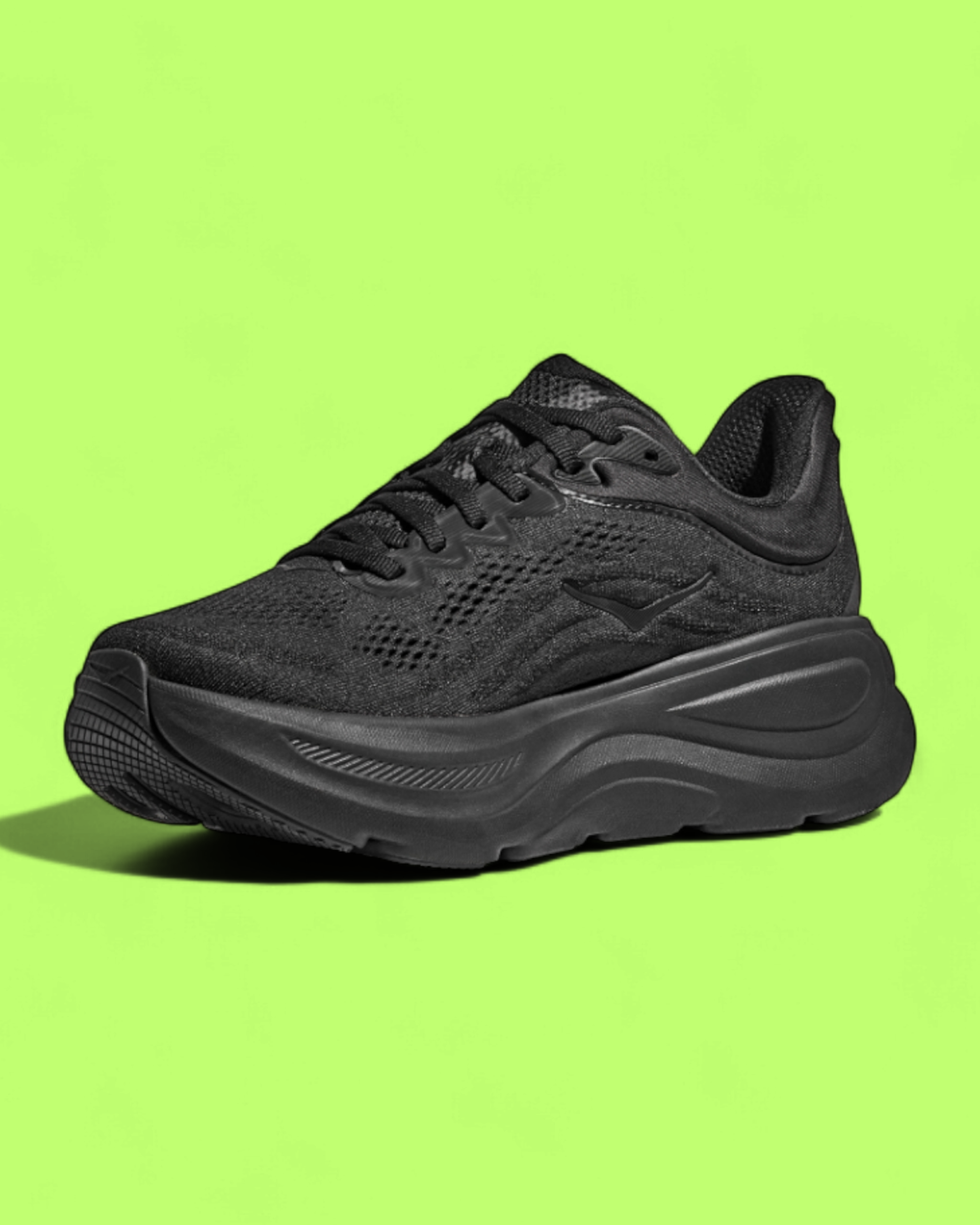 HOKA TRIPLE BLACK MAX CUSHION PERFORMANCE RUNNING SHOE CWCD
