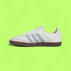 ADIDAS SAMBA OG WMNS “HAZY GREEN” PREMIUM LEATHER RETRO TRAINERS