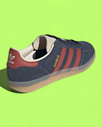 ADIDAS GAZELLE NAVY BURGUNDY CLASSIC SUEDE SNEAKERS ICON CWCD