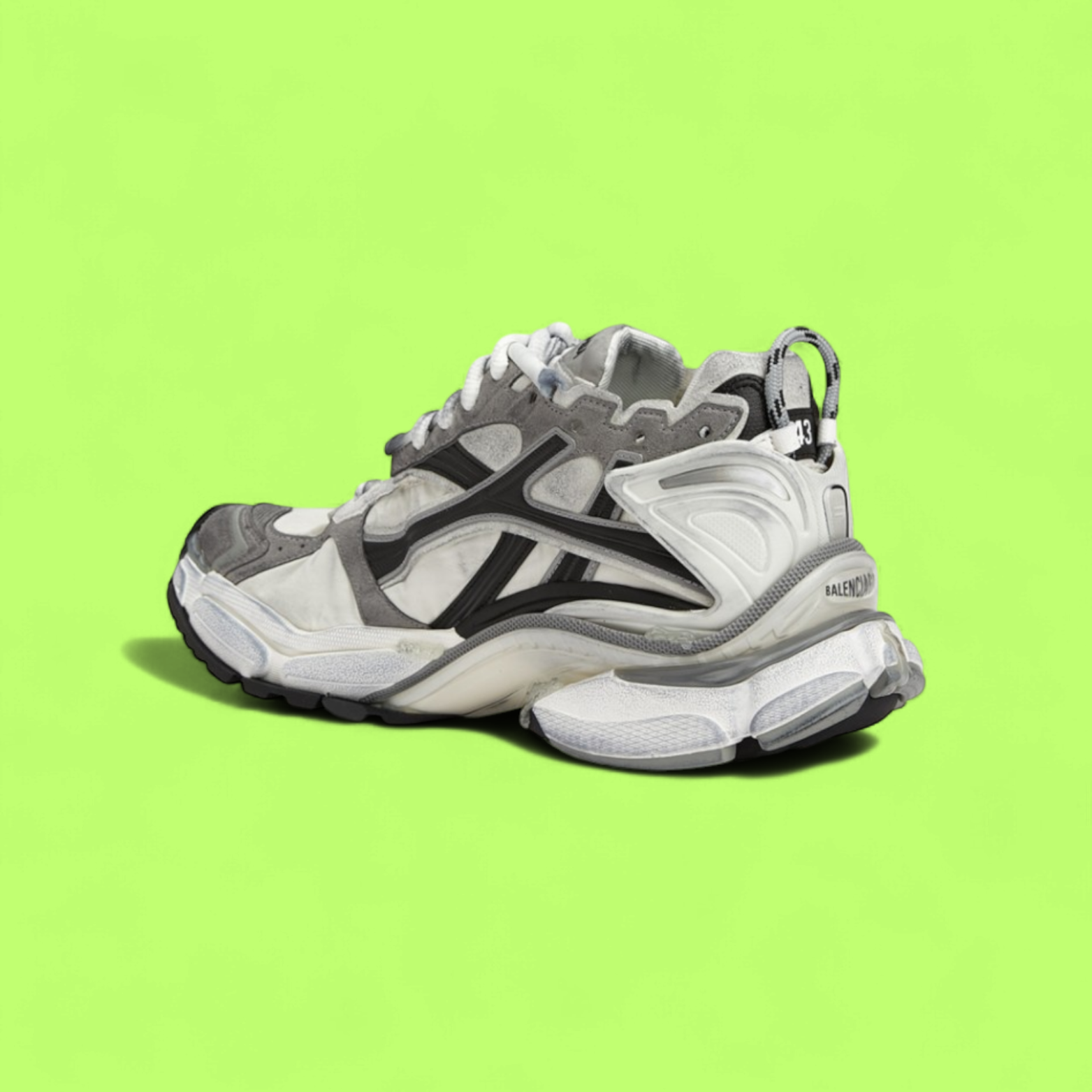 BALENCIAGA RUNNER SNEAKERS WITH DISTRESSED DESIGN MULTI
