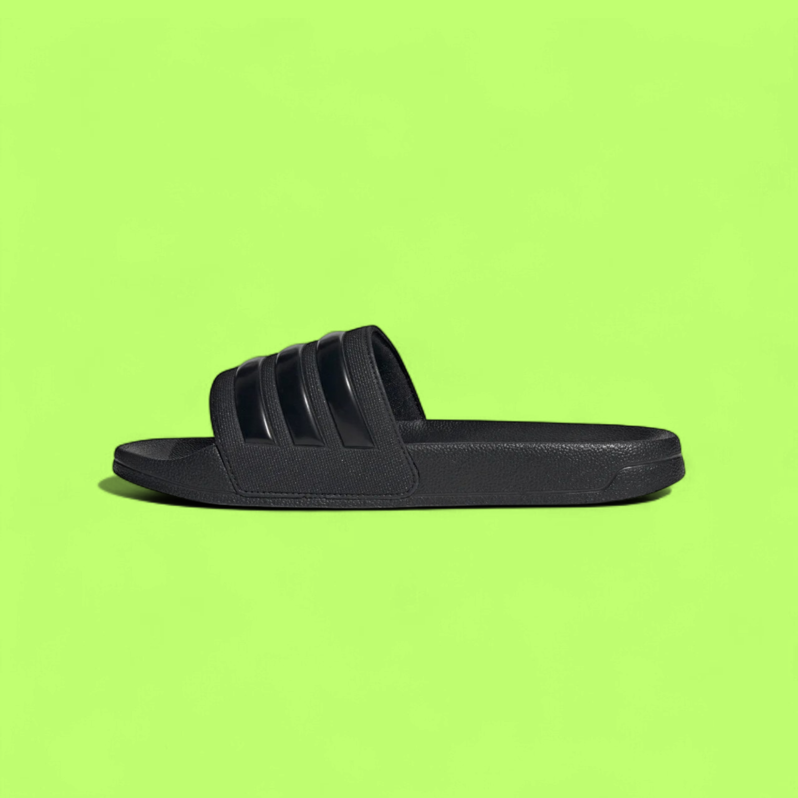 ADIDAS ADILETTE SHOWER UNISEX BLACK WATER-RESISTANT SLIDE SANDALS