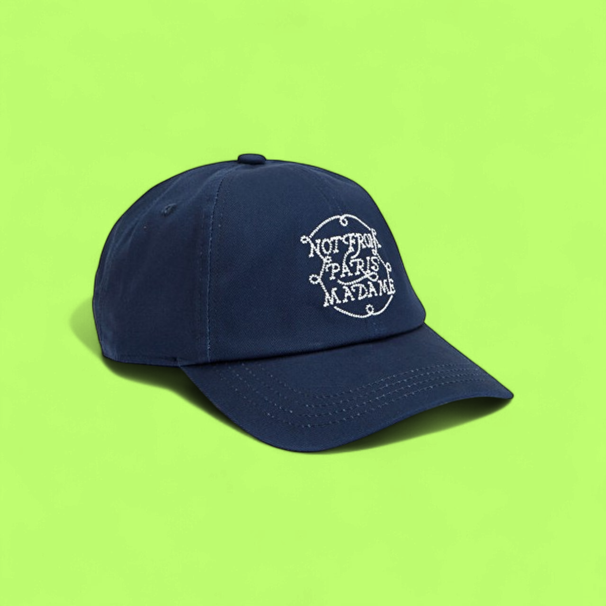 DROLE DE MONSIEUR NOT FROM PARIS MADAME CAP IN NAVY BLUE