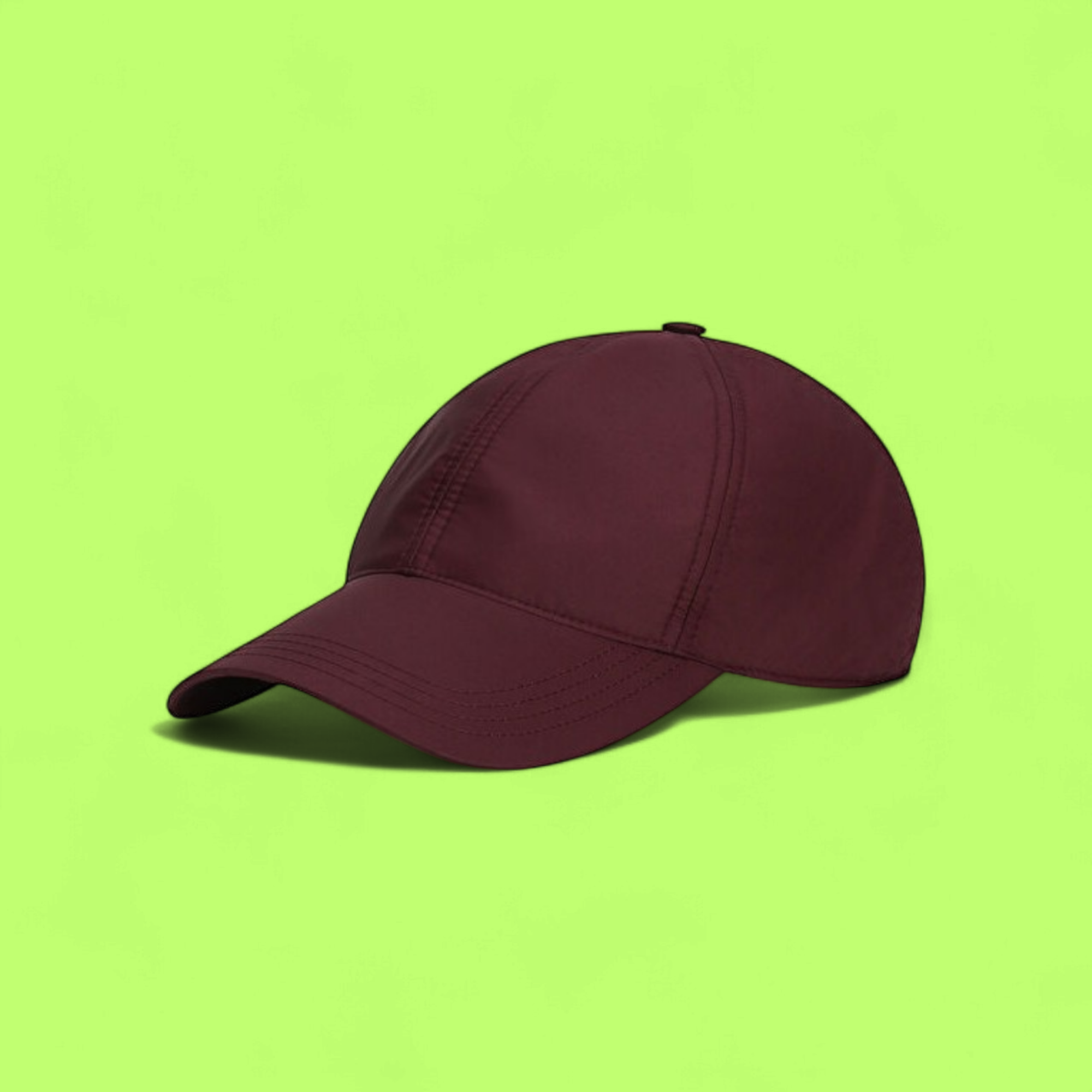 BURGUNDY CLASSIC BASEBALL CAP WITH ADJUSTABLE STRAP FOR