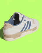 ADIDAS RIVALRY LOW WHITE BEIGE BLUE RETRO SNEAKERS ICON CWCD