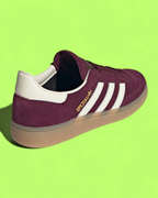 ADIDAS SPEZIAL BURGUNDY WHITE SUEDE RETRO CASUAL SHOES CWCD