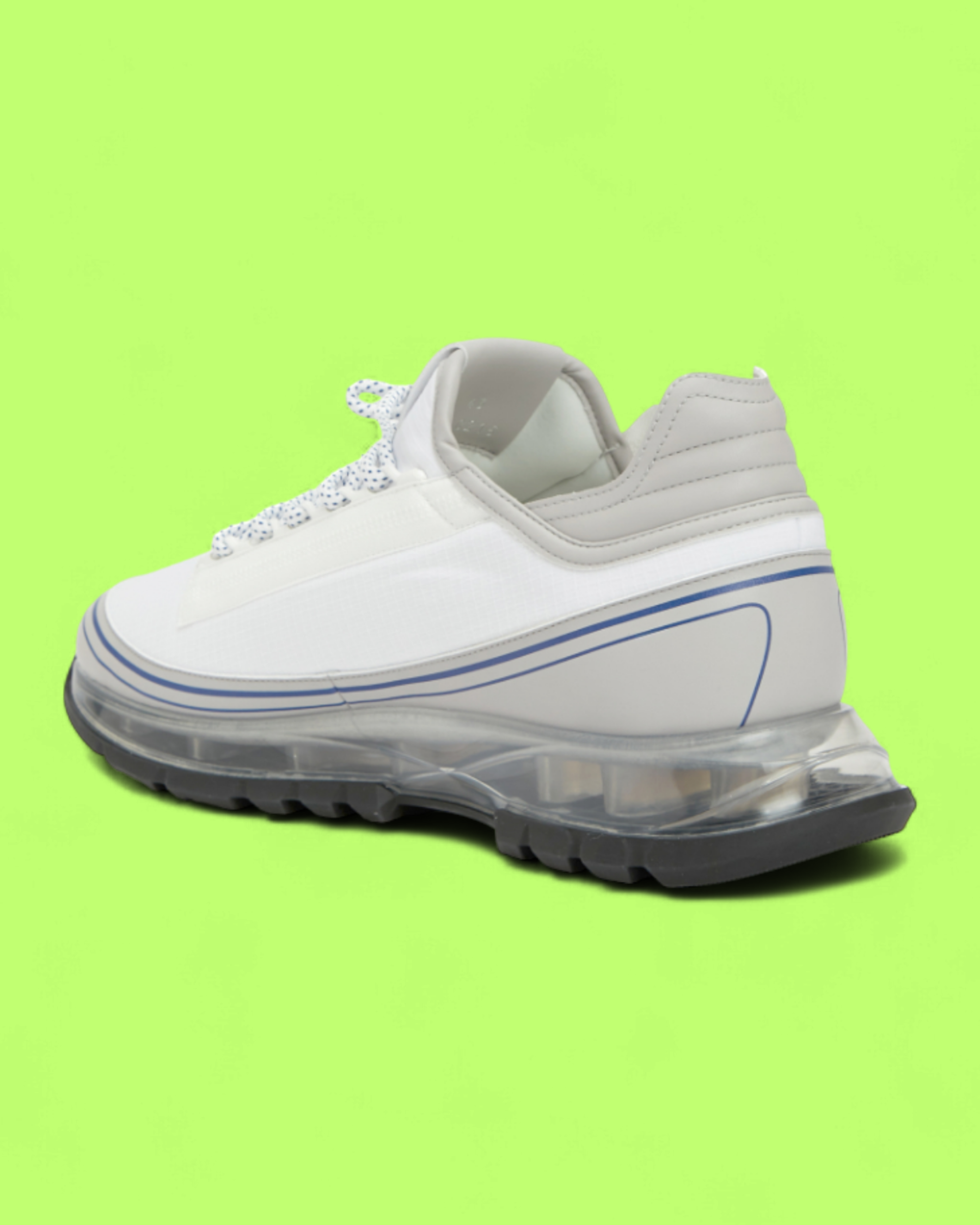 GIVENCHY WHITE GREY TRANSPARENT SOLE LUXURY SNEAKERS CWCD