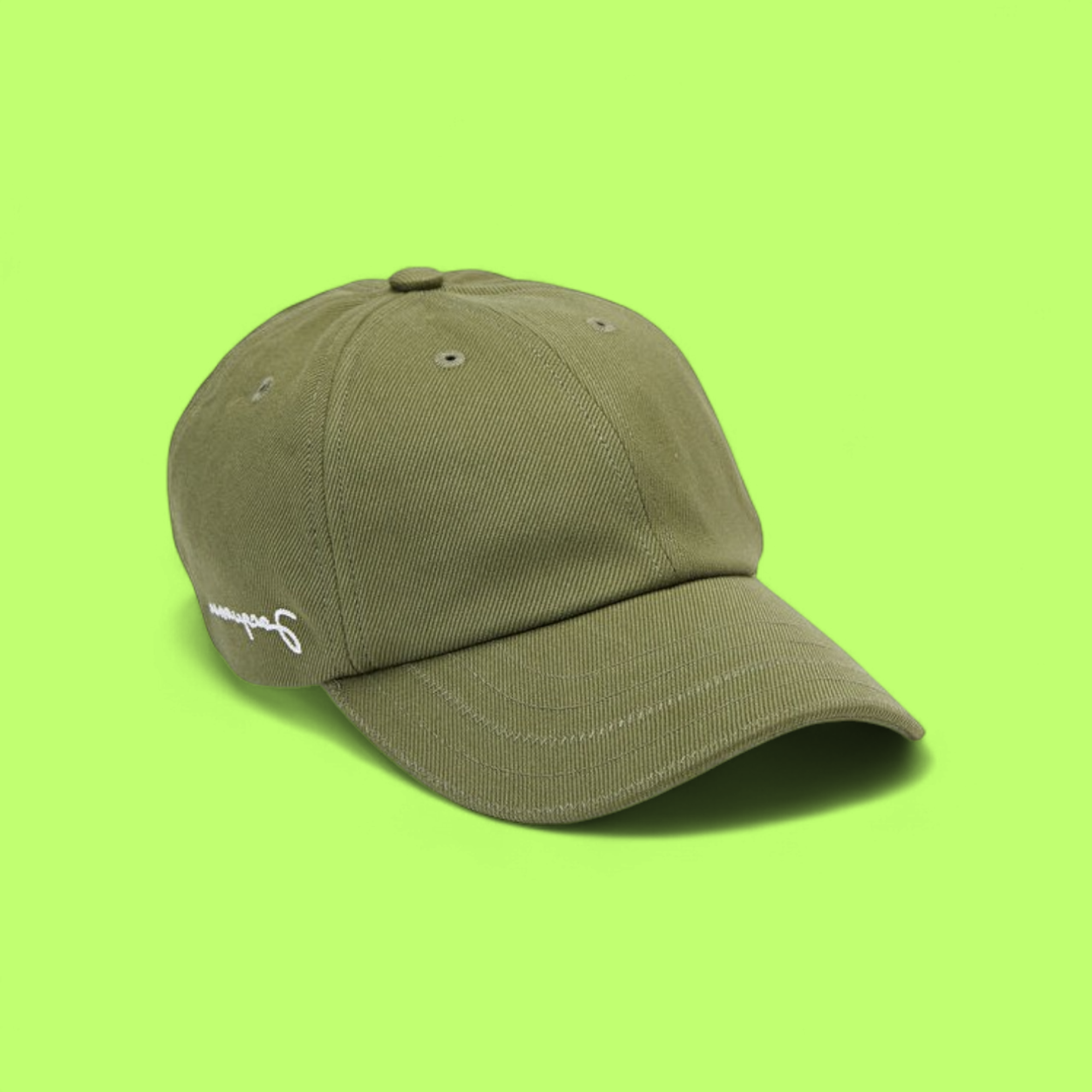 JACQUEMUS CLASSIC GREEN BASEBALL CAP MINIMAL DESIGN UNISEX