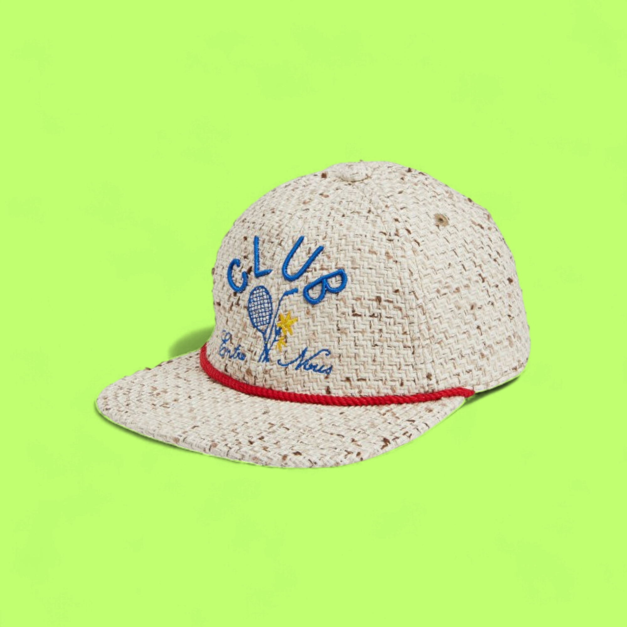 DROLE DE MONSIEUR CLUB ENTRE NOUS STRAW TEXTURED CAP CWCD