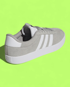 ADIDAS VL COURT GREY WHITE CLASSIC CASUAL SNEAKERS ICON CWCD