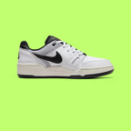 NIKE FULL FORCE LOW MEN'S WHITE LEATHER RETRO BASKETBALL SNEAKERS