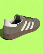 ADIDAS SPEZIAL OLIVE GREEN SUEDE WHITE STRIPES RETRO CASUAL