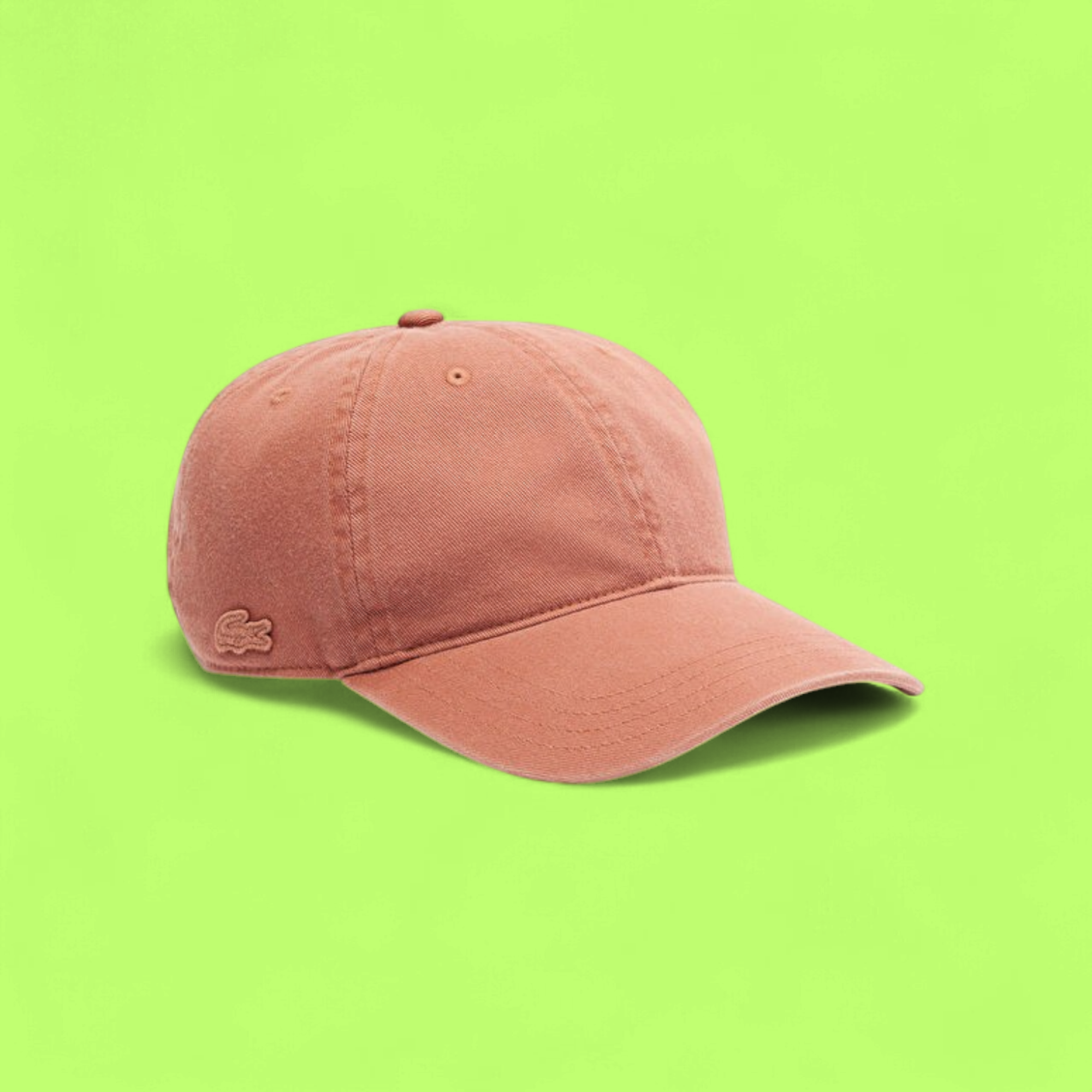 LACOSTE ORANGE CLASSIC BASEBALL CAP WITH CROCODILE LOGO