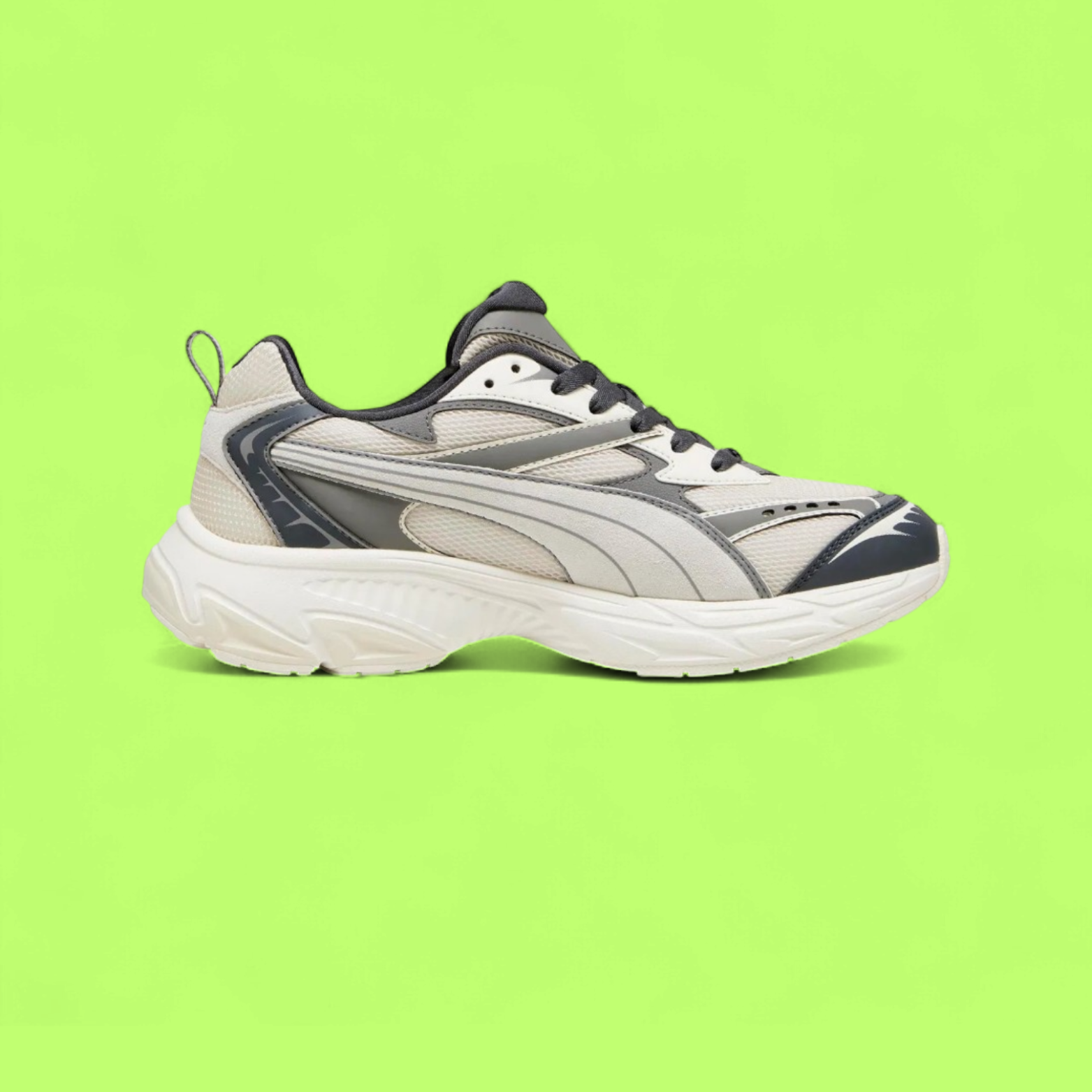 PUMA MORPHIC RETRO UNISEX WHITE LEATHER CLASSIC CASUAL SNEAKERS