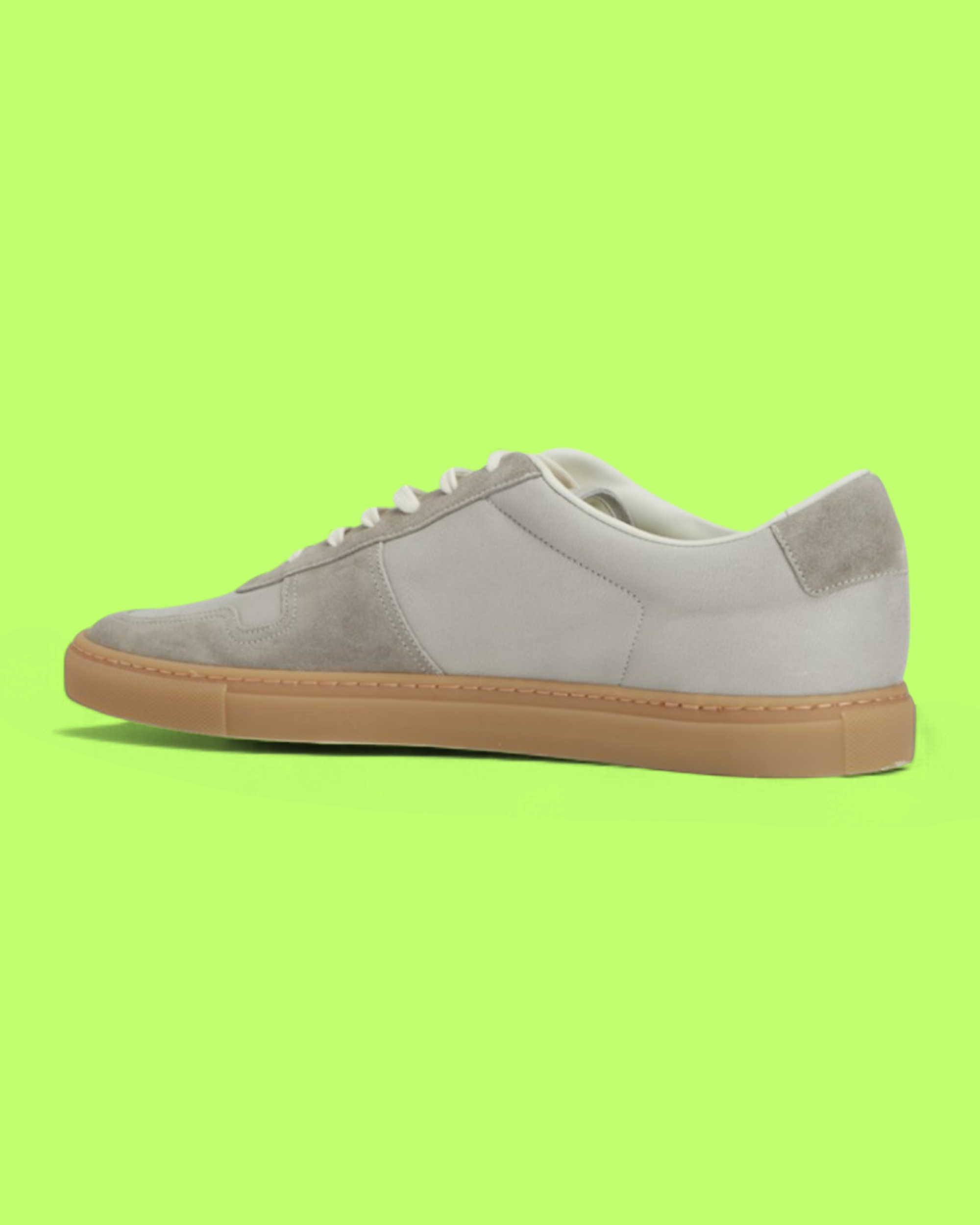 COMMON PROJECTS RETRO LOW WHITE GREY SUEDE GUM SOLE