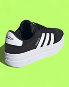 ADIDAS VL COURT BLACK WHITE SUEDE PLATFORM SOLE CASUAL CWCD