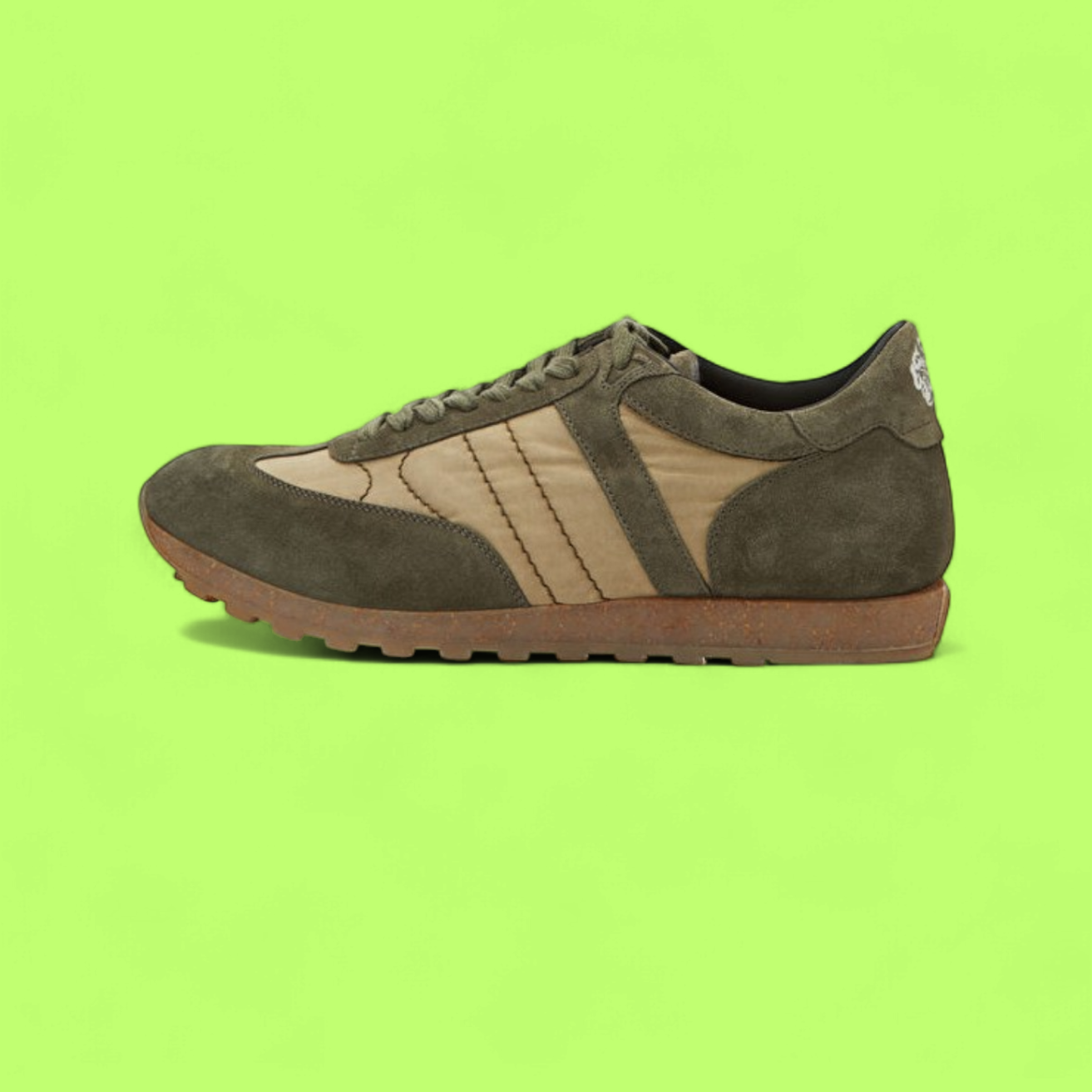 ALBERTO FASCIANI RETRO SNEAKERS WITH BEIGE PANELS AND SUEDE