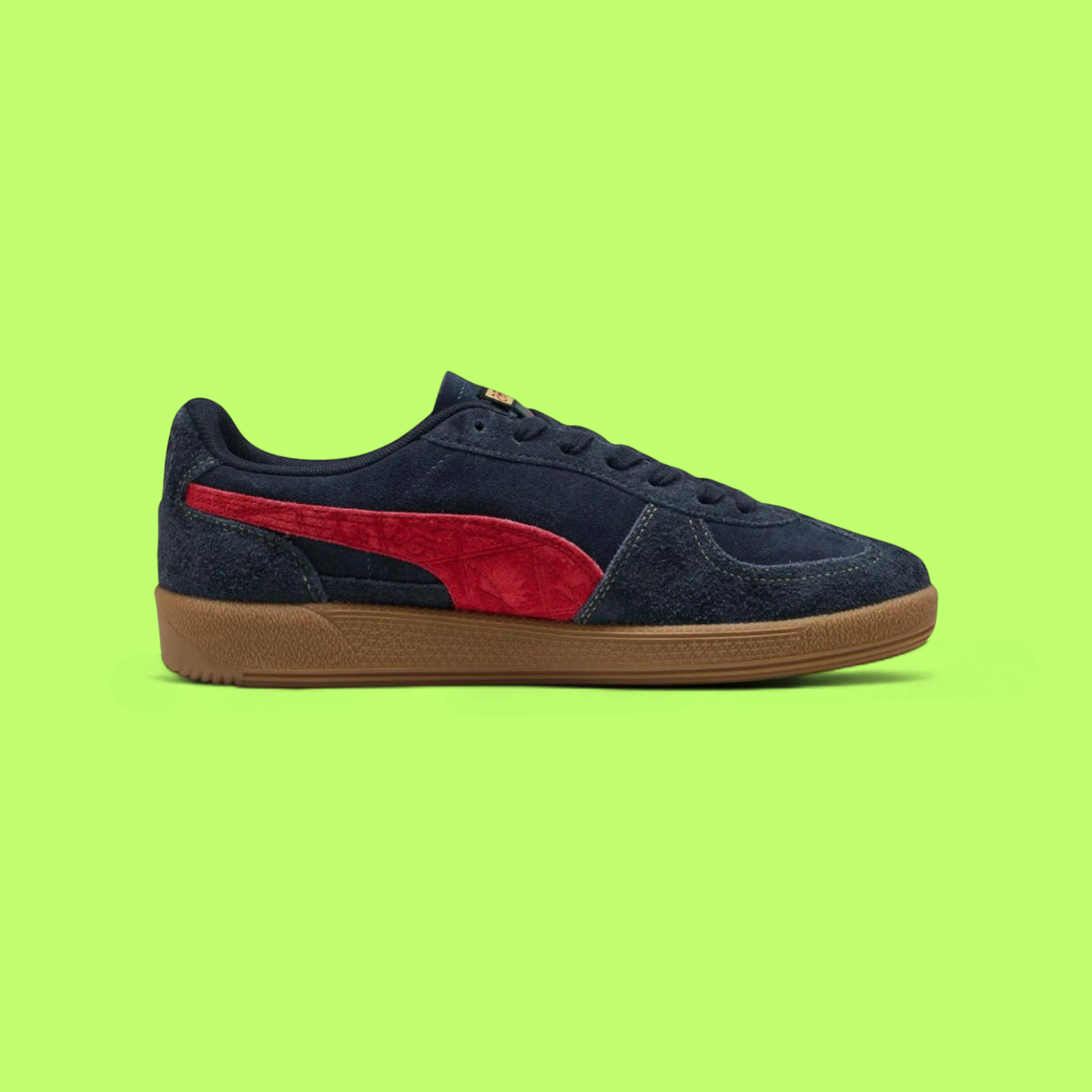 PUMA PALERMO ROAD TO UNITY MEN'S BLACK SUEDE RETRO CASUAL SNEAKERS