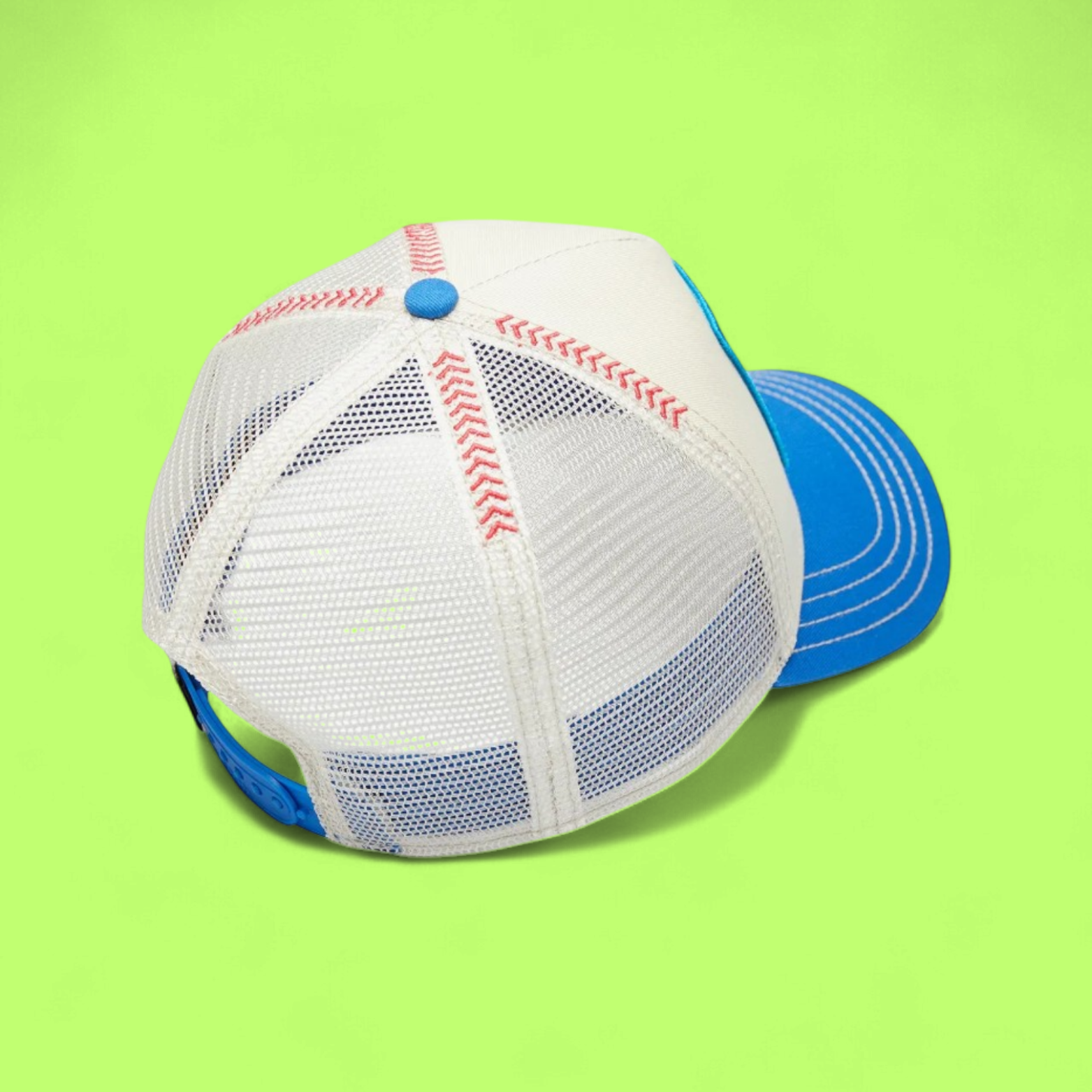 BASEBALL STYLE CAP WITH DOG PATCH AND BLUE VISOR ICONZZ DROP